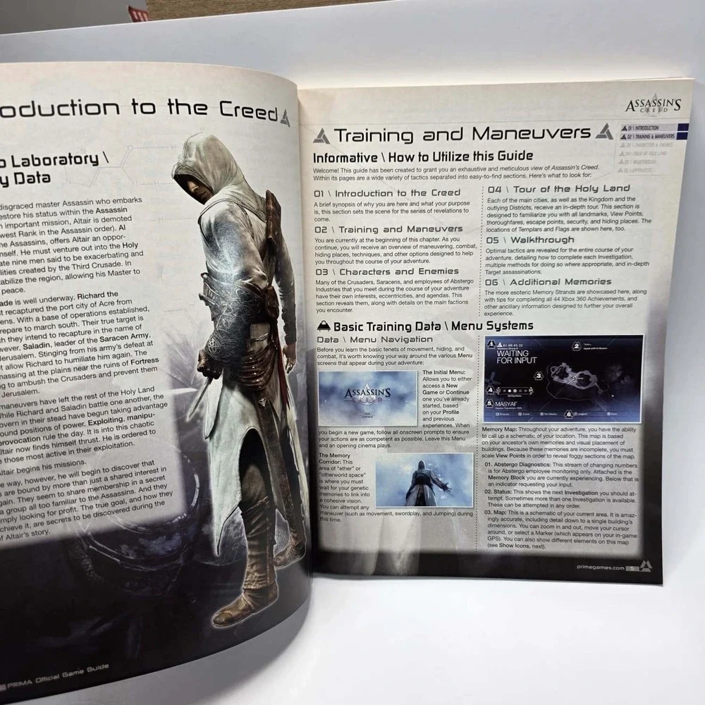 Assassins Creed Prima Official Game Guide with Map 2007 ISBN 0761555579